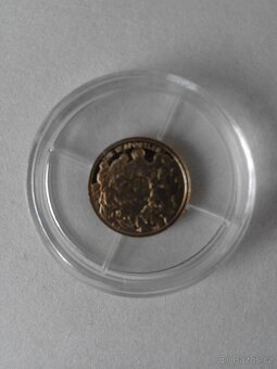 Nejmenší mince světa 0,5 gr 12.apoštolů , zlato 585/1000 - 2