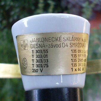 Retro lampa /Jablonecké sklárny/ - 2