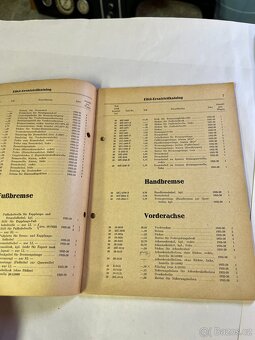 Prodám Ford EIFEL 1939 seznam náhradních dílů - 2
