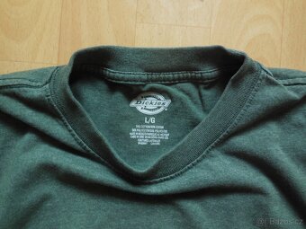 pánské Dickies khaki zelené tričko kapsa kr.ruk bavlna 54/L - 2
