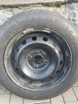 2x Pneu Dunlop Winter 165/70-14 m+s , 1x Barum Polaris - 2