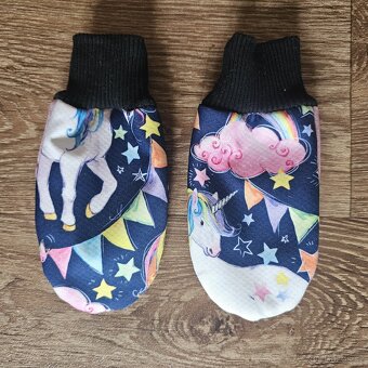 Softshellové rukavice s beránkem 3-5 let - 2