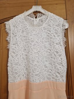 Společenské šaty dlouhé dvoubarevné - 2