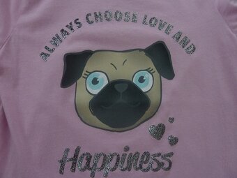 Dívčí tričko vel. 146/152 růžové - 2