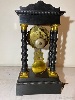 Starožitné francouzské sloupkové hodiny - 2