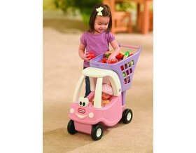 Little Tikes Cozy nákupní vozík růžovo-fialový - 2
