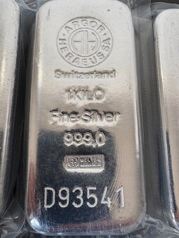 Investeční stříbrné cihly - dva kusy - 2