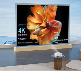Jimveo E30 1080P Full HD Projector with WiFi Bluetooth - 2