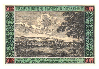 Nouzová bankovka 50 pfennig Ohrdruf 1921 - 2