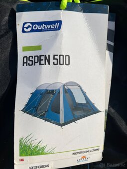 Stan Outwell Aspen 500 + koberec Flat Woven Carpet - 2