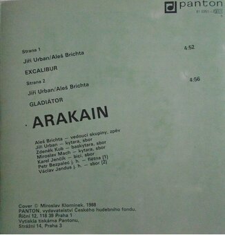 Arakain – Excalibur / Gladiátor (SP) - 2