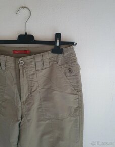 Khaki zateplené kalhoty - 2