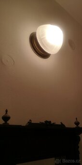 Starožitný lustrr a nástěnná lampa - 2