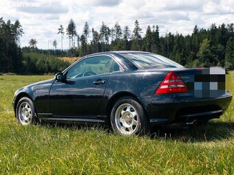 Černý Mercedes Benz SLK Cabrio 2,3i Kompresor 6q 200koni,r18 - 2