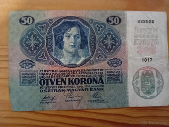 Staré bankovky 50 korun 1914  VZÁCNÁ - 2