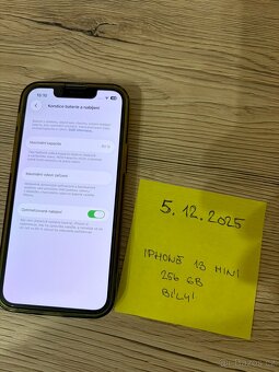 Prodám iPhone 13 mini 256 GB bílý v super stavu - 2