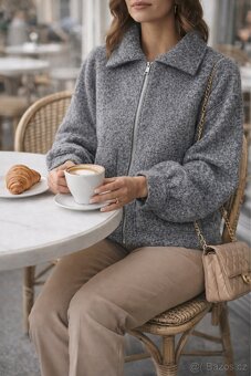 Seda lehci jarni bomber bunda C&A vel L - 2