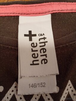 Hnědé dívčí tričko - 2