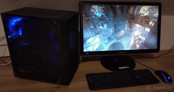 Herní PC s Ryzen 4500, RX 6600 XT a 23" 1080p monitorem - 2