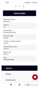 KYB vinutá pružina - 2