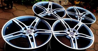 alu R18 5x112 bicolor, Mercedes CLS, W219, letné pneu 245/40 - 2