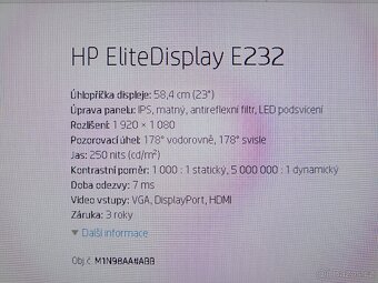 Monitor 23 palců HDMI - 2