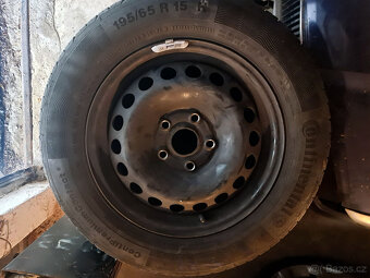 Letní sada 15" 5x112 s pneu Continental 195/65 R15 - 6 mm - 2