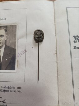 Odznak, miniatura DRL (bronz) + knížka - 2