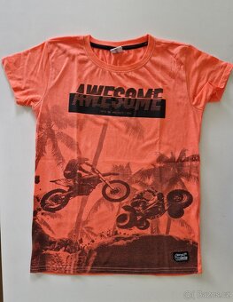 Tričko s krátkým rukávem, neonové, vel. 170/176 - 2