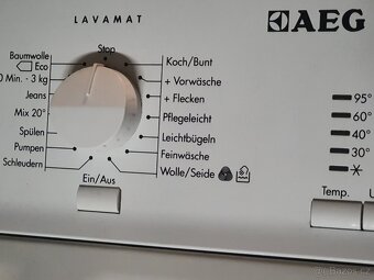 40cm úzká A++ 6kg moderní pračka AEG DOVOZ - 2