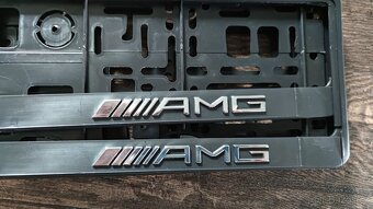 3D chrom. podlozky pod SPZ 2Ks AMG - 2