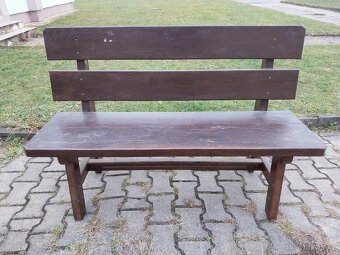 Dřevěná zahradní lavice - 2