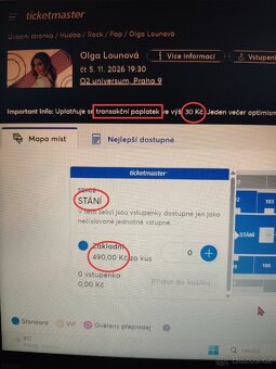 Vstupenky na koncert - 2