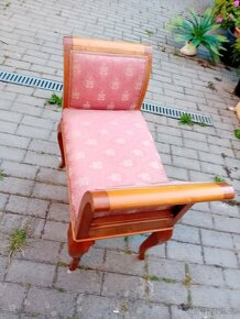 Starožitný  taburet sofa markýza - 2
