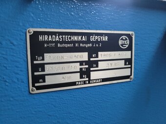 testovací stolice ELKON 400 - 2