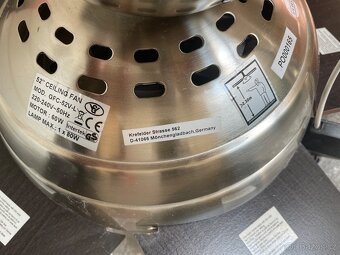 Stropní ventilátor se svítidlem, dalkové ovládání - 2