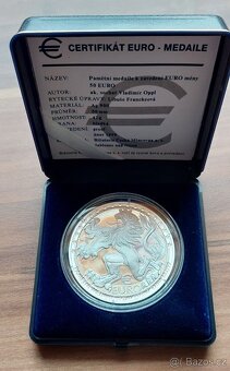 Velká stříbrná medaile Jiří z Poděbrad 50 Euro 1999, PROOF - 2