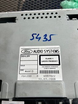 originální autorádio Ford 6000 CD - 2