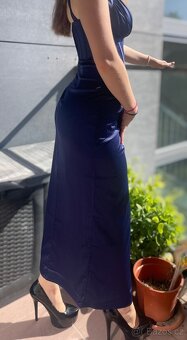 Modré plesové šaty - 2