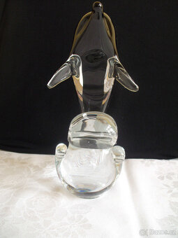 Delfín na vlně - České hutní sklo - 2