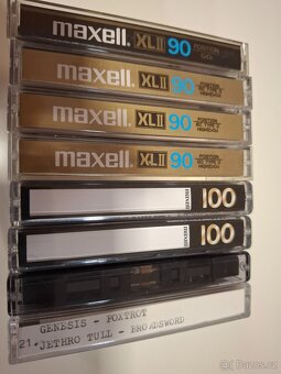 Audiokazety typu II Chrome 7ks Maxell, TDK - 2