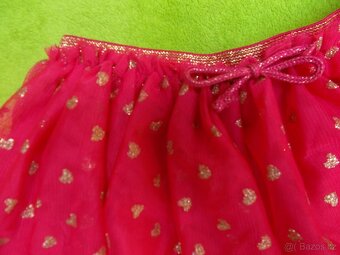 Tylová sukně se srdíčky vel. 98 - 2