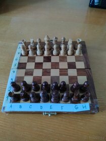 Dřevěné mini šachy - 2