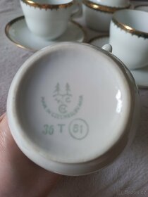 Značková porcelánová čajová souprava - 2
