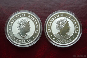 2x 1 oz stříbrná mince Wombat 2021 a 2022 - 2