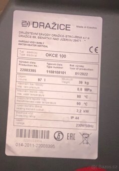 Bojler Dražice OKCE 100 l - 2