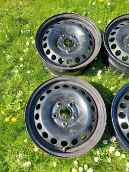4x Plechové disky Škoda Volkswagen 6Jx15 112 ET47 - 2