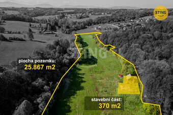 Pozemek v obci Václavovice 25.867m2, 132398 - 2