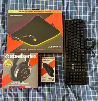 Herní set SteelSeries + mech. klávesnice - 2