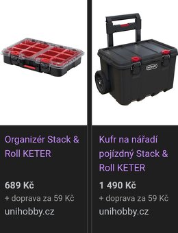 NOVÉ KUFRY NA NÁŘADÍ KETER - Stack & Roll - 2